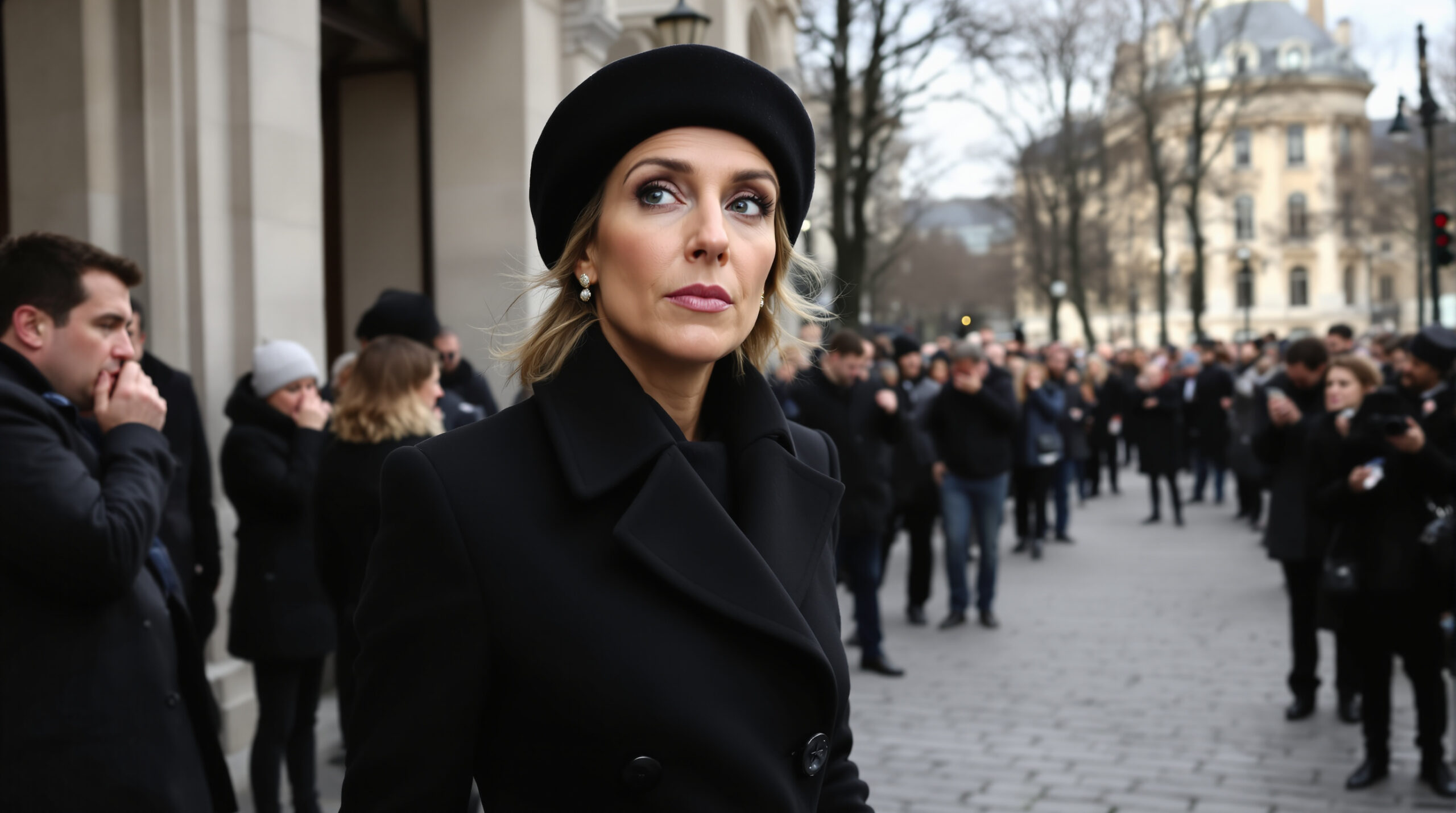 brigitte macron victime d'insultes lors des funérailles de nathalie baye à paris, un moment de tension inédit et bouleversant.