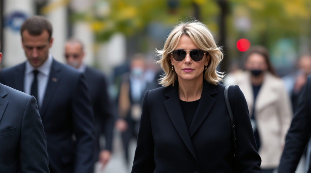 découvrez comment brigitte macron abandonne la jupe crayon pour une robe élégante et confortable, captivant tous les regards avec son style raffiné.