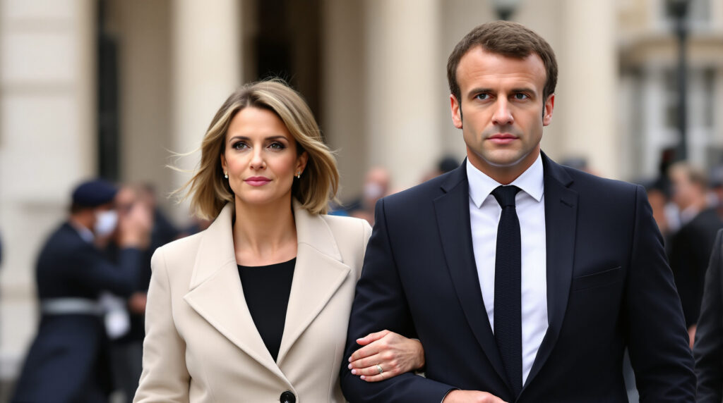 découvrez la réapparition de brigitte macron au bras d'emmanuel macron et les signes subtils qui révèlent une atmosphère tendue entre le couple présidentiel.