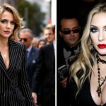 découvrez comment brigitte macron réinvente le costume rayé avec élégance en icône de la première dame, tandis que madonna embrasse un style gothique intense et captivant.