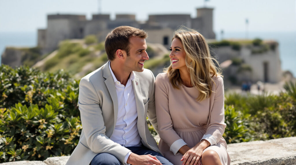 découvrez en exclusivité le week-end en amoureux d'emmanuel et brigitte macron à brégançon, loin des rumeurs et des projecteurs, pour un moment de tranquillité et de complicité.
