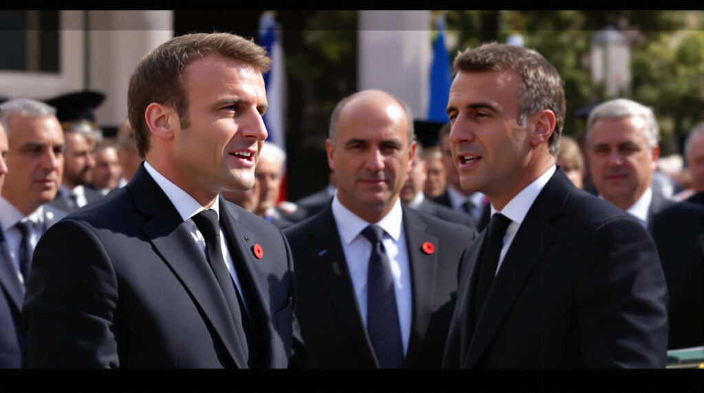 découvrez emmanuel macron reprenant en duo avec le premier ministre arménien une chanson de charles aznavour dans une vidéo pleine d’émotion qui célèbre la musique et l'amitié franco-arménienne.