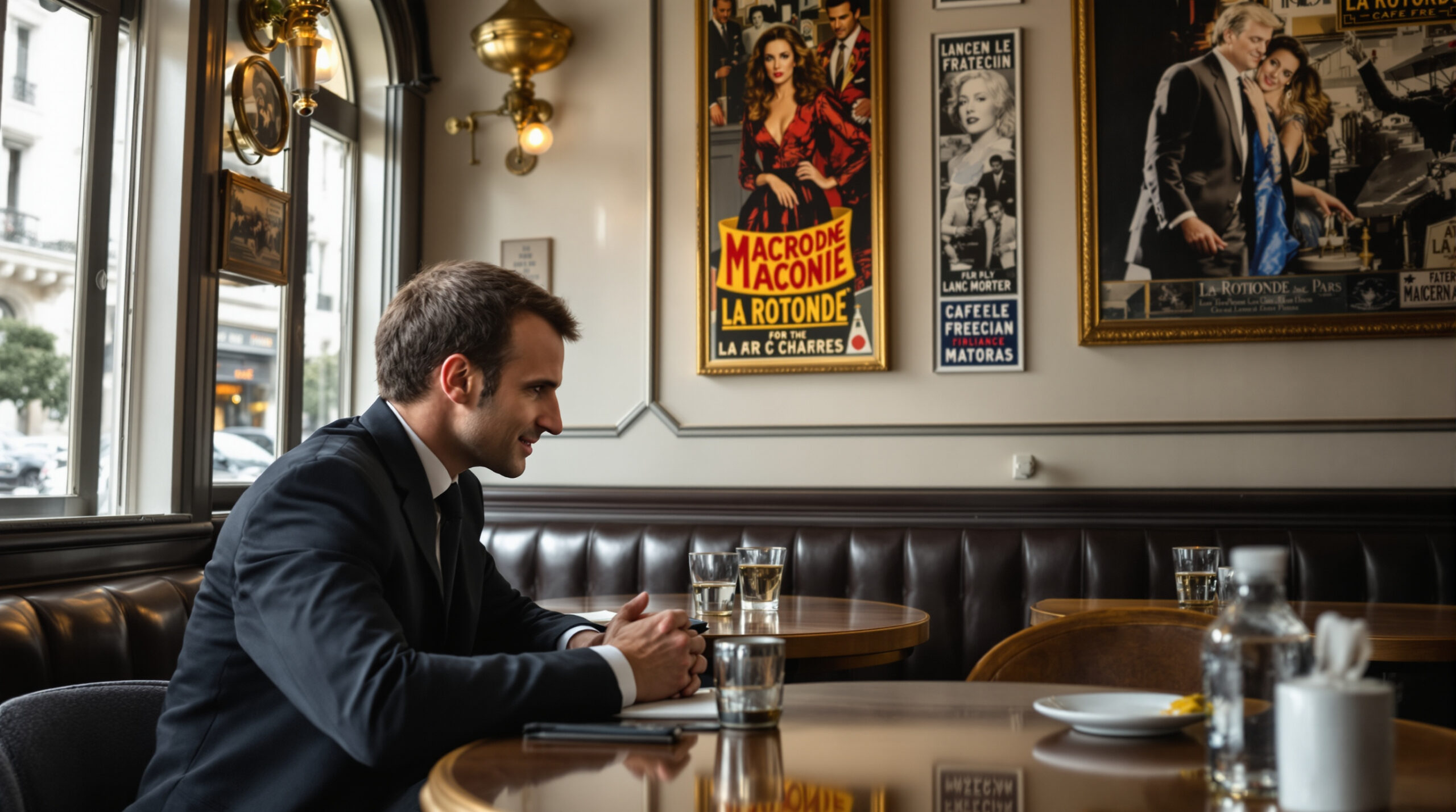 découvrez le moment complice entre emmanuel et brigitte macron à la rotonde, qui met fin aux rumeurs d'infidélité et révèle leur complicité authentique.