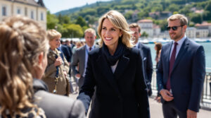 découvrez la visite officielle de brigitte macron à évian-les-bains, mettant en lumière son engagement dans les actions culturelles et sociales de la région.
