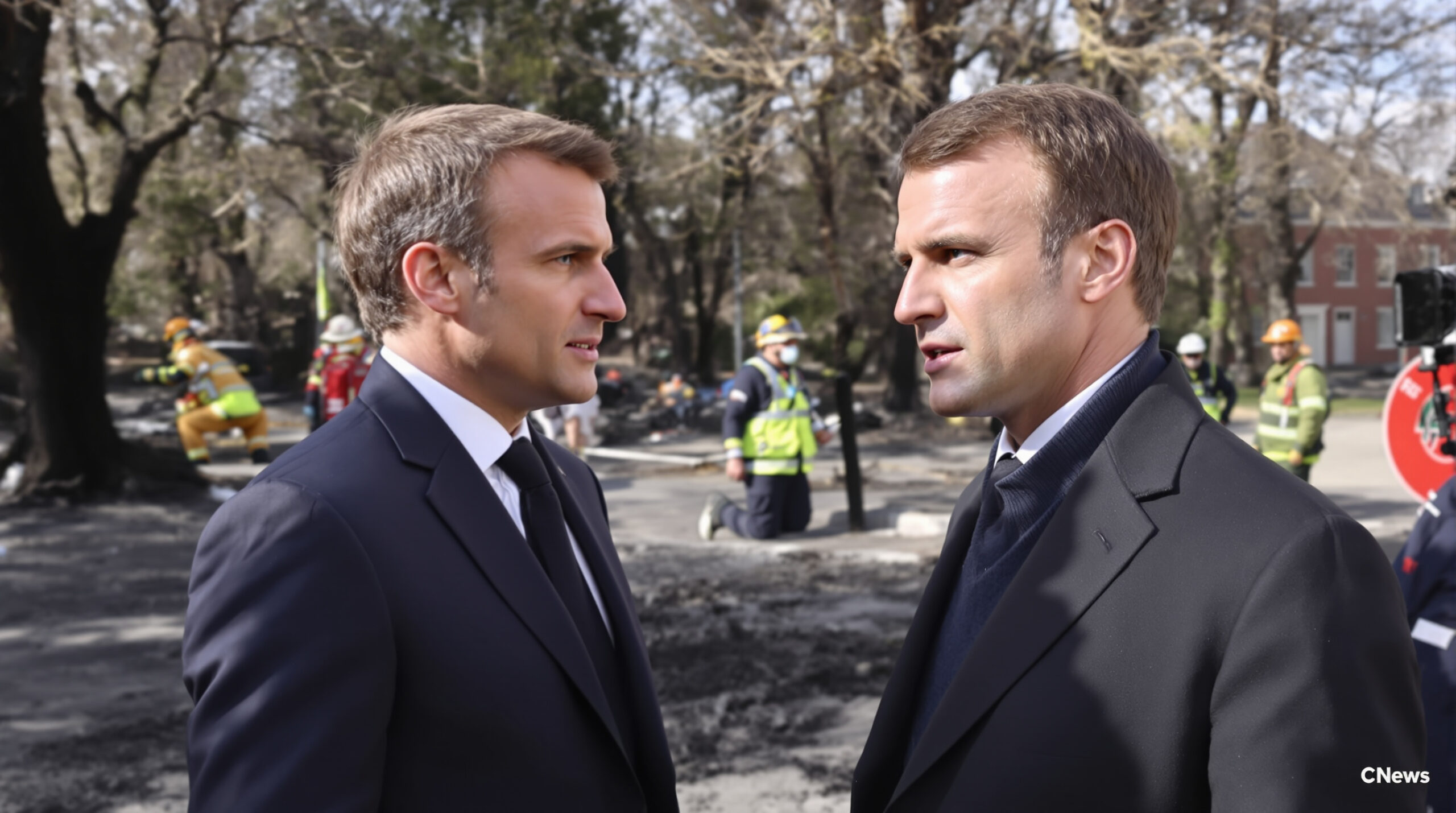 incendie en gironde : un journaliste de cnews critique vivement emmanuel macron après sa visite sur le terrain, suscitant un vif débat.