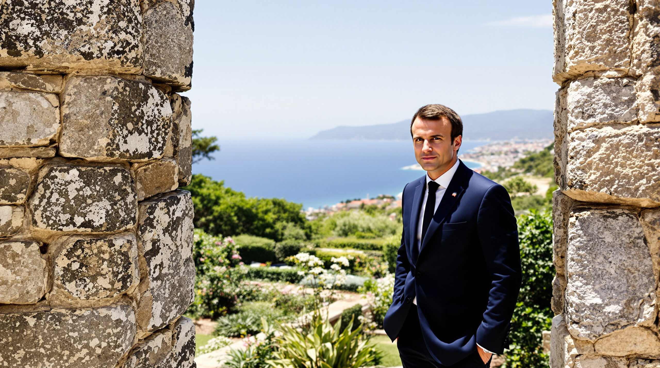 découvrez la retraite estivale de brigitte et emmanuel macron à brégançon, un lieu chargé d'histoire avec ses murs ancestraux, son jardin verdoyant et une vue spectaculaire sur la méditerranée.