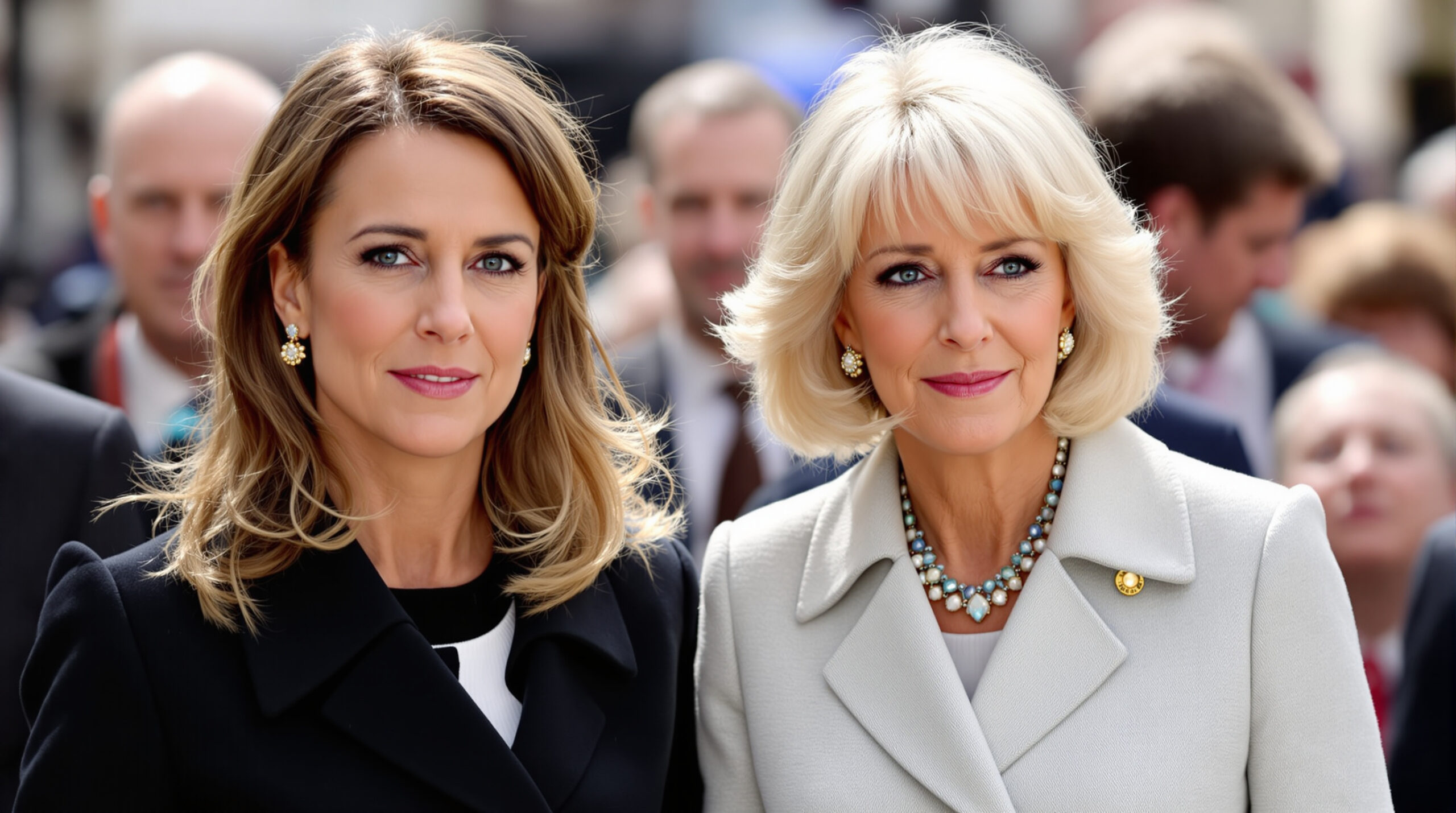 à londres, brigitte macron étonne en apparaissant aux côtés de camilla avec un nouveau style coiffure naturel, sans brushing ni chignon, marquant une élégance inédite.