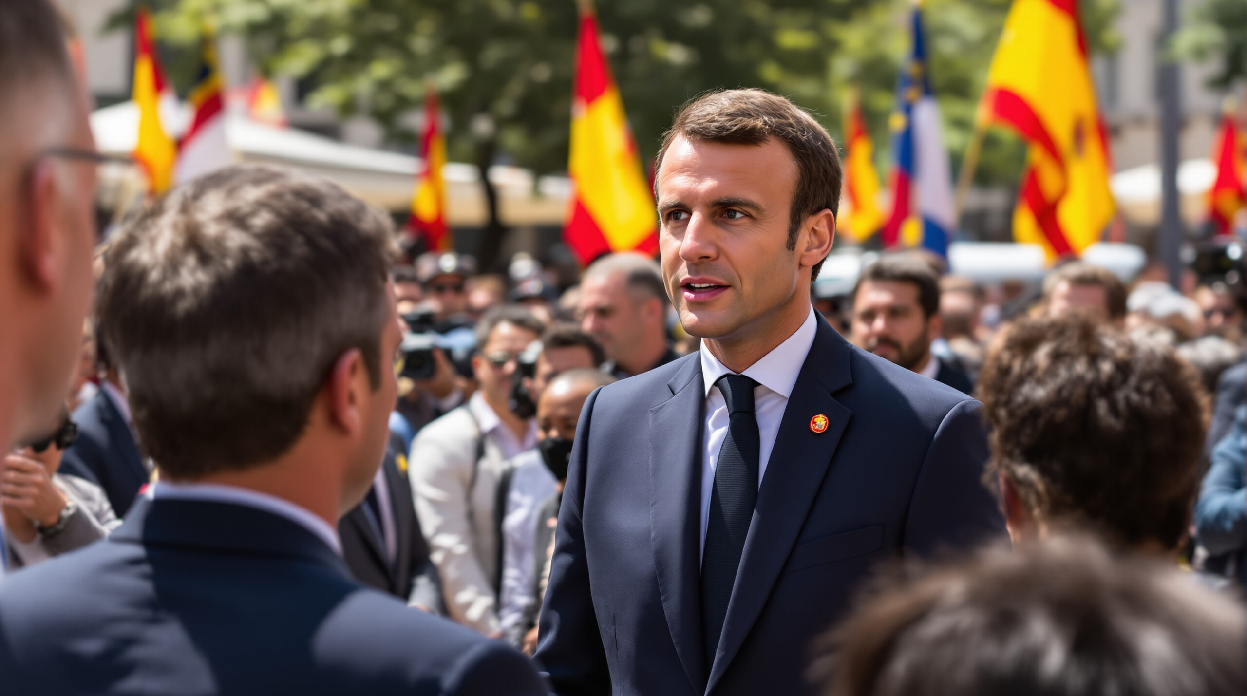 emmanuel macron effectue une visite d'état historique en espagne les 29 et 30 septembre, une première pour un président français, renforçant les liens bilatéraux entre les deux pays.