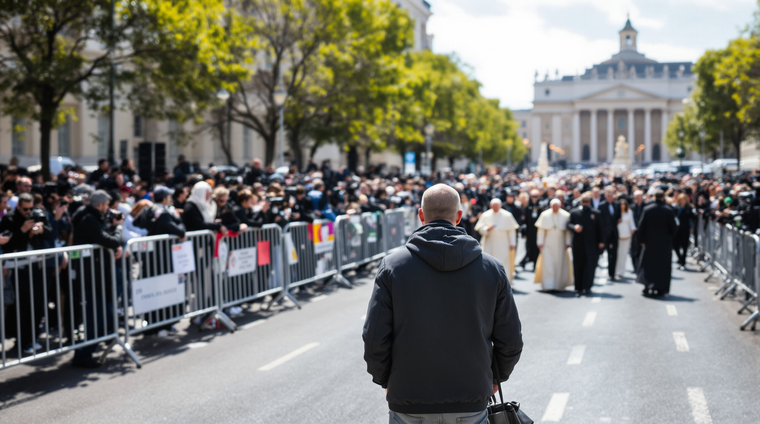 lors de la visite du pape léon xiv, laurent, le frère et sosie d’emmanuel macron, fait une nouvelle apparition remarquée.