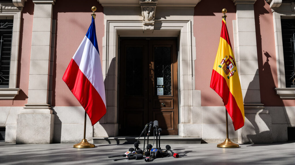 en déplacement en espagne, emmanuel macron est confronté au rejet du traité d’amitié entre paris et madrid, un revers pour les relations bilatérales.