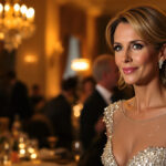 pour un dîner de gala, brigitte macron fait sensation dans une robe étincelante, entre paillettes et jeux de transparence.